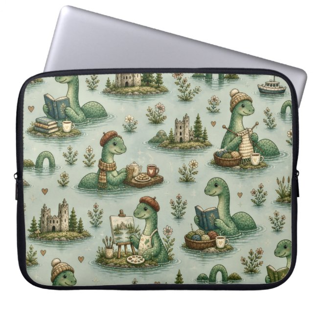  mysiga kryptider Nessie Loch Ness-monster hobby  Laptop Fodral (Framsidan)