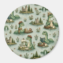 mysiga kryptider Nessie Loch Ness Monster hobby Magnet