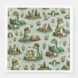 mysiga kryptider Nessie Loch Ness-monster hobby Pappersservett