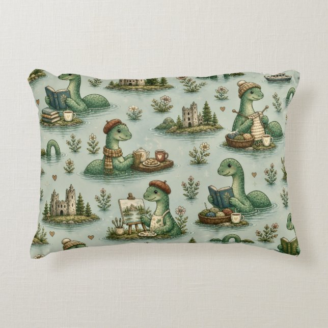  mysiga kryptider Nessie Loch Ness Monster hobby  Prydnadskudde (Framsidan)