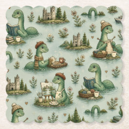  mysiga kryptider Nessie Loch Ness-monster hobby  Underlägg Papper