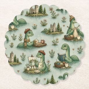 mysiga kryptider Nessie Loch Ness-monster hobby Underlägg Papper