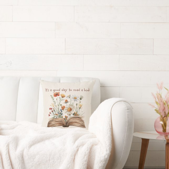 Mysiga litterära Garden Dekorativ kudde för Bok Äl (Soffa)