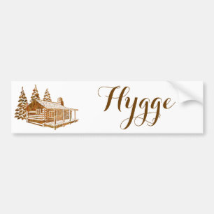 Mysiga loggskåp - Hygge eller egen text Bildekal