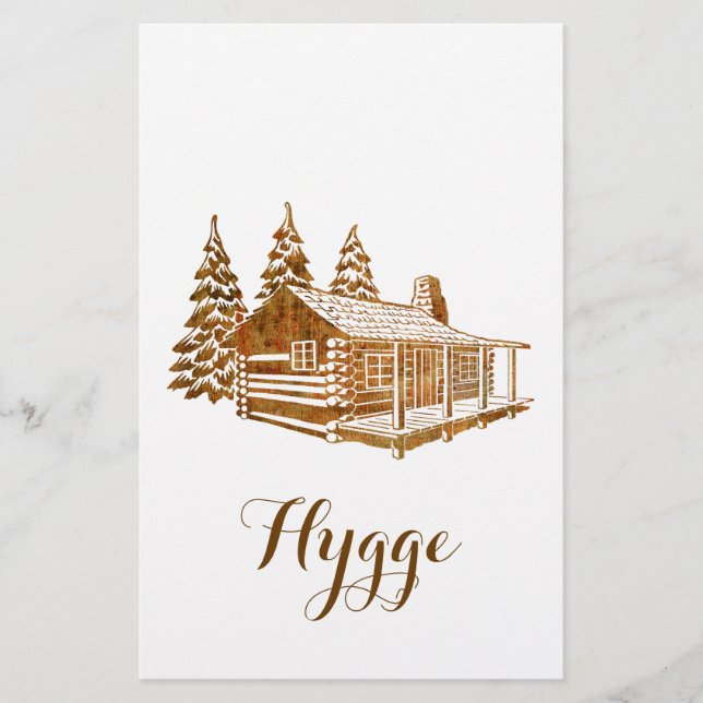 Mysiga loggskåp - Hygge eller egen text Brevpapper (Framsida)