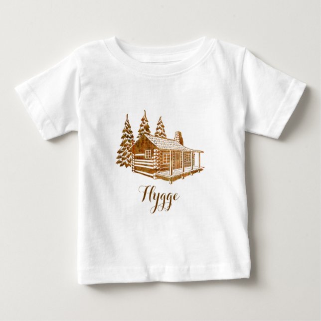 Mysiga loggskåp - Hygge eller egen text Tee (Framsida)