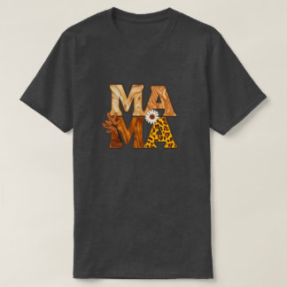 Mysiga Mamma Leopard Daisy Fall Vibe T Shirt