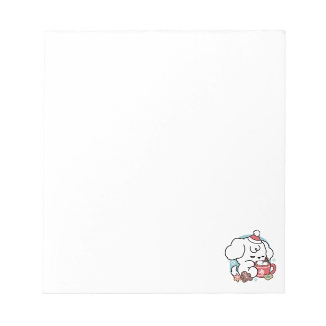 Mysiga marionettdrömmar - Hett Chocolate och jul Anteckningsblock (Framsida)