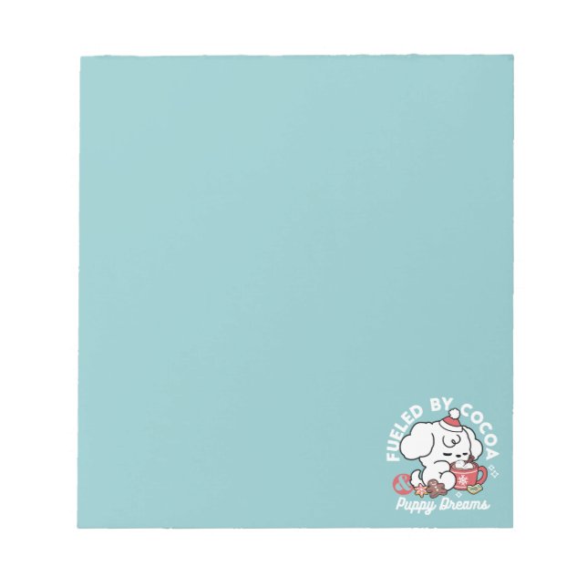 Mysiga marionettdrömmar - Hett Chocolate och jul Anteckningsblock (Framsida)