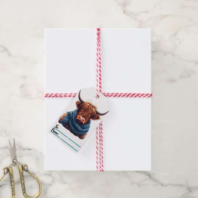 Mysiga märkrn för höstkornas jul presentetikett (Med Snöre)