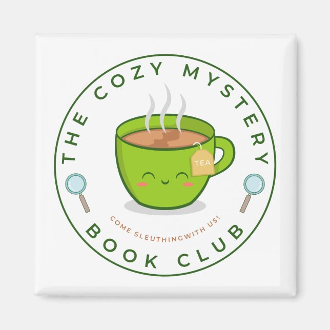 Mysiga Mysteri Bok Klubb Magnet (Framsidan)
