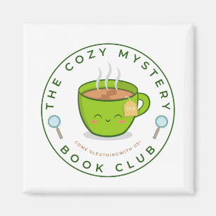 Mysiga Mystery Bok Klubb Magnet
