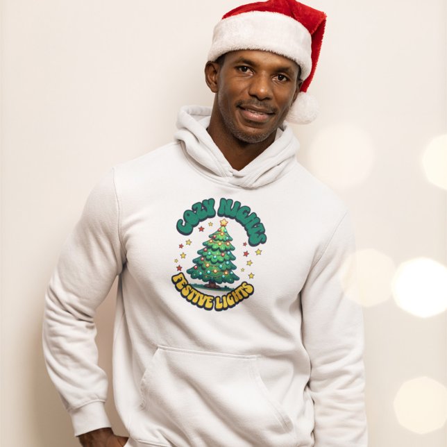 Mysiga nätter, Festive Ljus Julgran Hoodie (Skapare uppladdad)