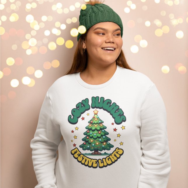 Mysiga nätter, Festive Ljus Julgran T Shirt (Skapare uppladdad)