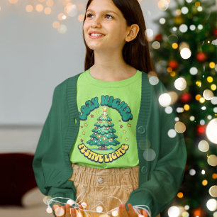 Mysiga nätter, Festive Ljus Julgran T Shirt