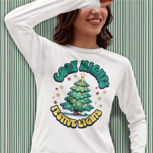 Mysiga nätter, Festive Ljus Julgran T Shirt