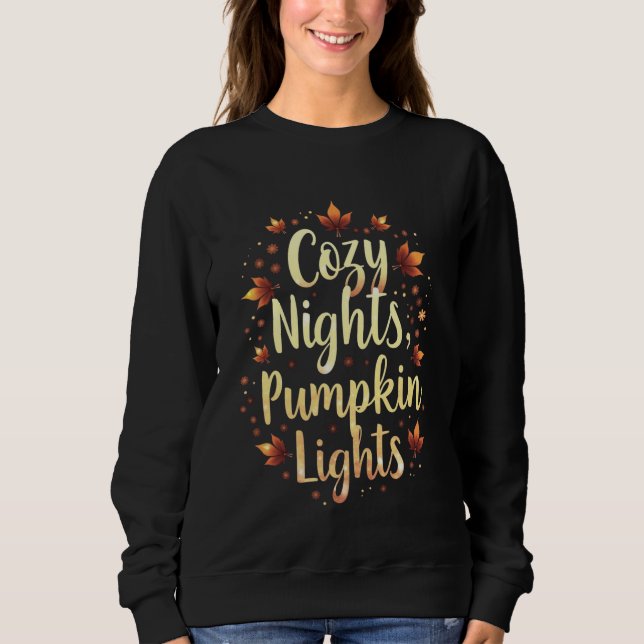  mysiga nätter, pumpaljus t shirt (Framsida)