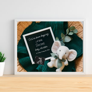 Mysiga Neutralten basket gravid Poster
