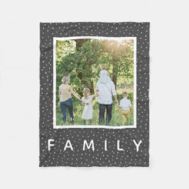Mysiga och kute och foto till modern familj fleecefilt