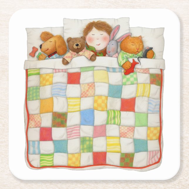 MYSIGA Pappra Underlägg för QUILT-kvadrat Papper Kvadrat (Framsidan)