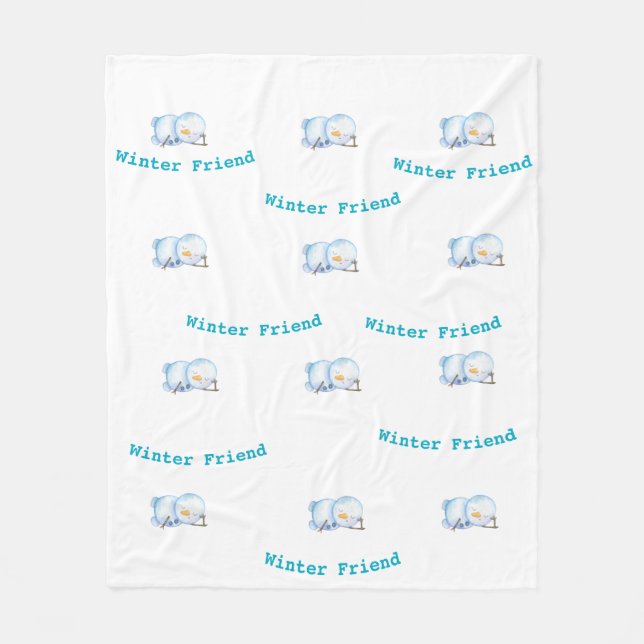 Mysiga Penguin Fleece Blanket (Framsidan)