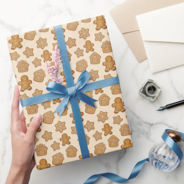  mysiga pepparkaksgubbar  presentpapper (Gifting)