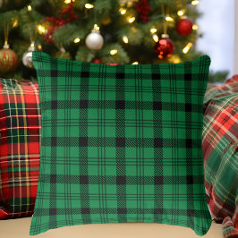 Mysiga program för grönt och svart kudde