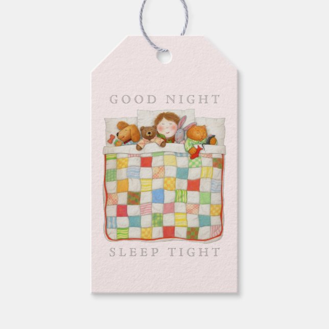 MYSIGA QUILT Gift-Märkre - Rosa Presentetikett (Framsidan)