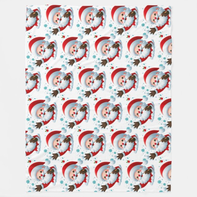 Mysiga Santa Fleece Blanket (Framsidan)