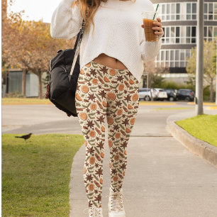 Mysiga Spice Mönster - Fall Vibes Leggings