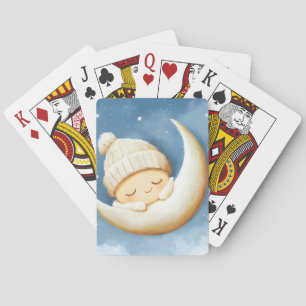 Mysiga Sticka Nap Cresent Måne Casinokort
