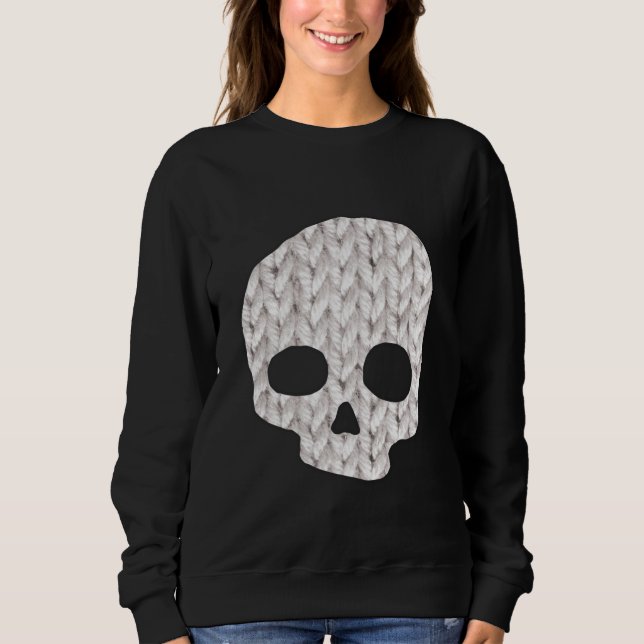 Mysiga Sticka Skull T Shirt (Framsida)