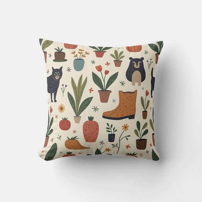 Mysiga stil-kudde kudde (Framsida)