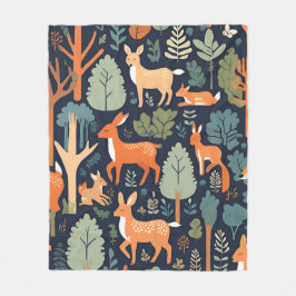 Mysiga trävaruvänner fleecefilt