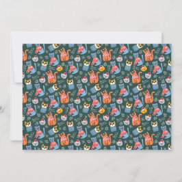 mysiga tröja katter God Jul Julkort