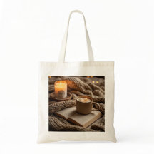 Mysiga varma kvällsljus och filtar