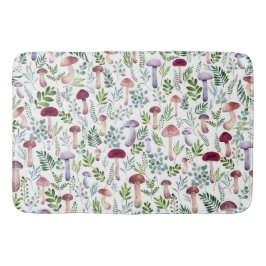 Mysiga vattenfärgssvampar Mönster  Badrumsmatta