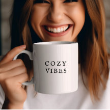 Mysiga Vibes Fall Mugg Modern minimikaffe Kopp