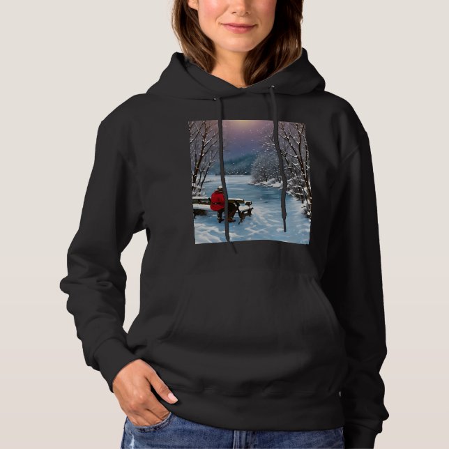 "Mysiga vinter-reflektioner" T Shirt (Framsida)