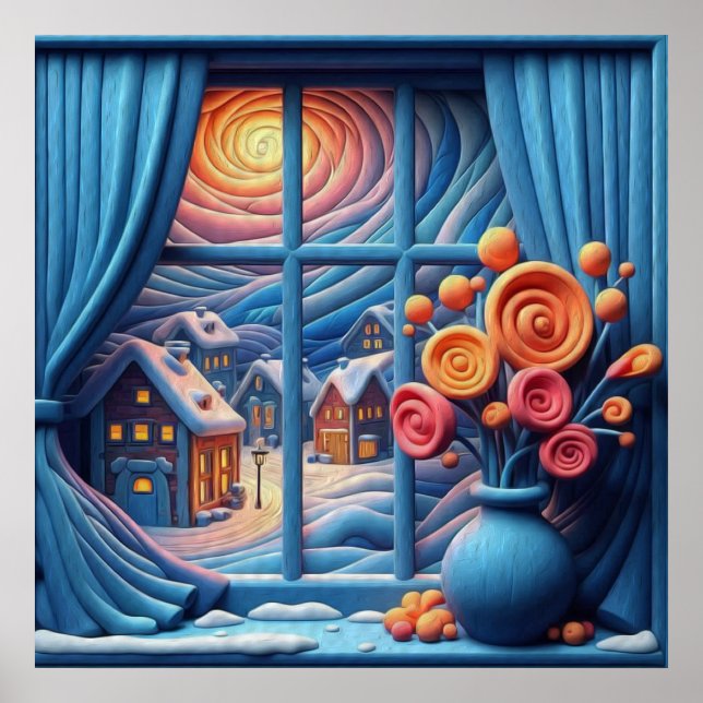 Mysiga vinterkvällar poster (Framsidan)