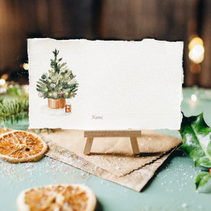 Mysiga Winter Julgran Helgdag Placeringskort