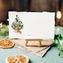 Mysiga Winter Julgran Helgdag Placeringskort