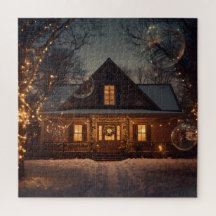 Mysiga Winter Wonderland Home med Bubbles