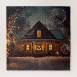 Mysiga Winter Wonderland Home med Bubbles Pussel