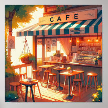 Mysigt Anime Cafe Art