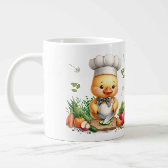 Mysigt Ankor Cute Cooking Design Jumbo Mugg (Vänster)