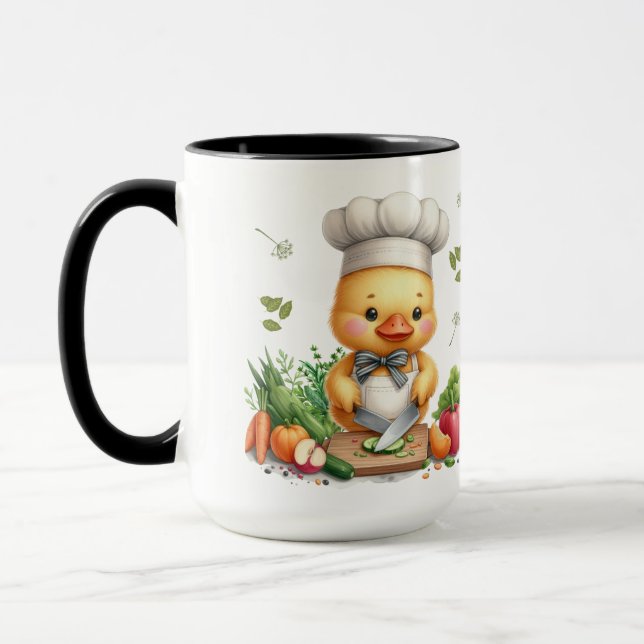 Mysigt Ankor Cute Cooking Design Mugg (Vänster)