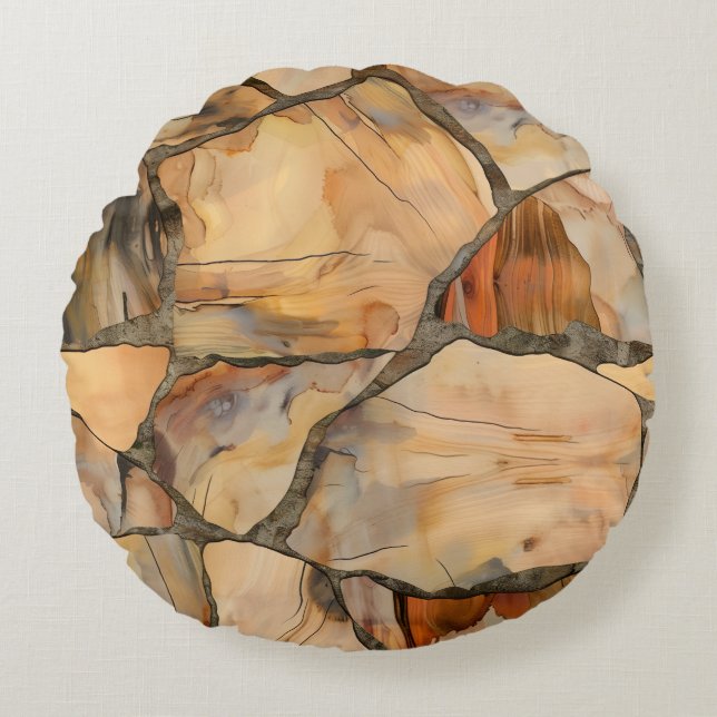 Mysigt Anpassningsbar Rund fyllning 16-tums Soffa- Kudde (Framsidan)