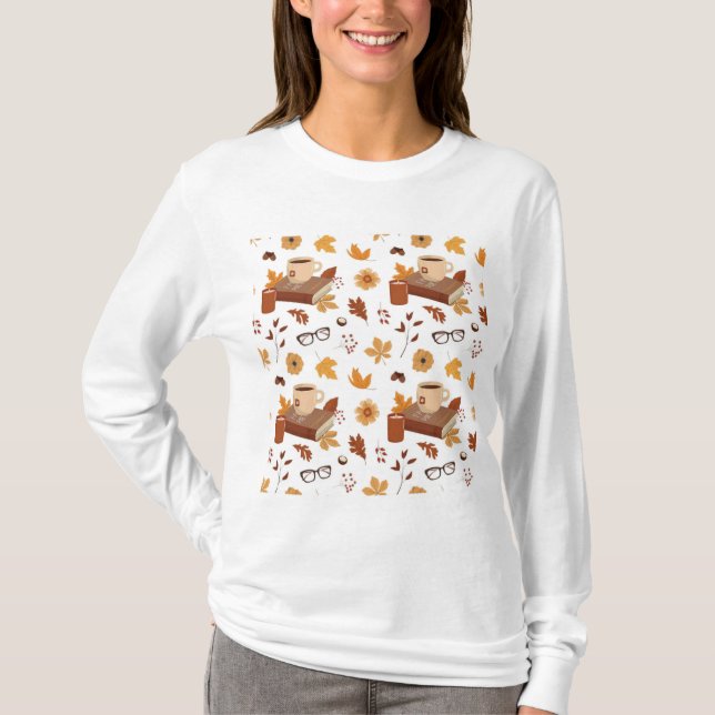 Mysigt återgång till hösten t shirt (Framsida)