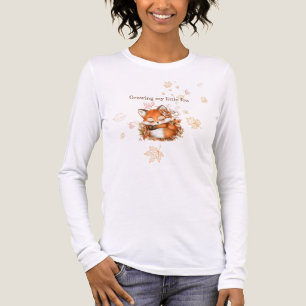 Mysigt babystödraster för höstfox   "Mamma att var T Shirt